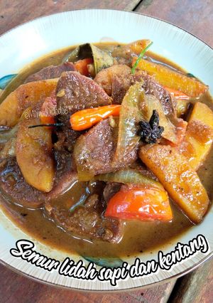 Foto resep Semur lidah sapi dan kentang