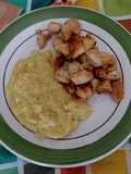 Puré di patate con latte di mandorla
