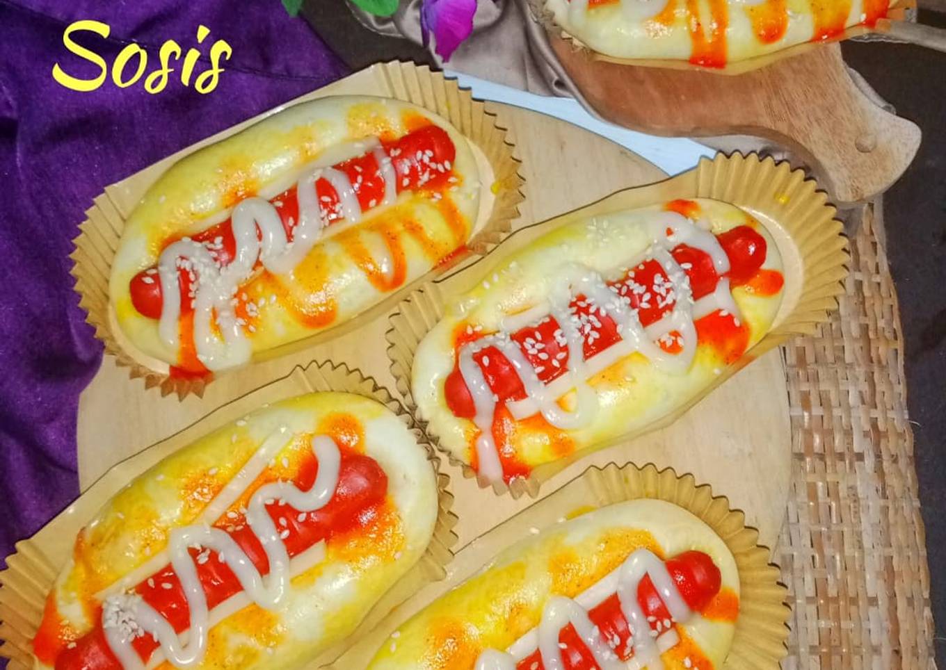 Roti Sosis (no egg)