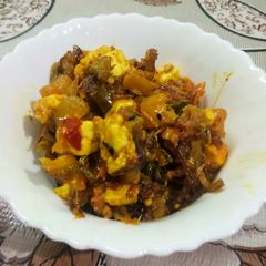 A picture of Paneer karela.