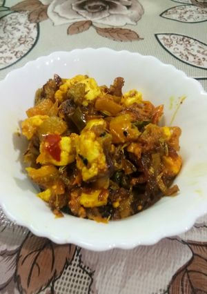 A picture of Paneer karela.