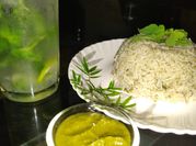 A picture of raw rice basmati rice