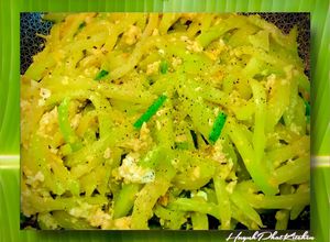 Hình của món Su Su Xào Trứng Gà.