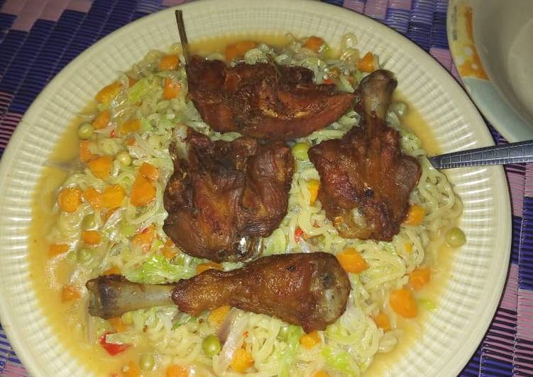 Recipe of Speedy Indomie noodles with veggies