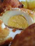 Huevos con bechamel o villaroy