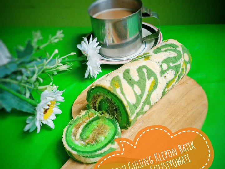 Resep Bolu Gulung Klepon Batik Anti Gagal