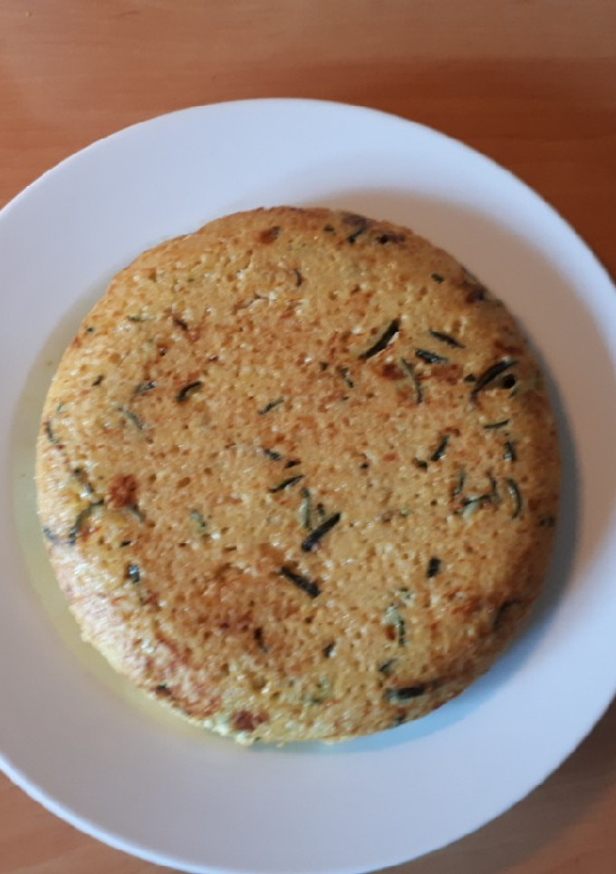 Una foto de 129. Tortilla de quinoa y calabacín