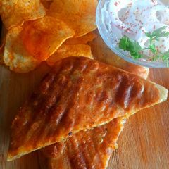 A picture of Grilled stuffed paratha.