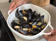 A picture of mussels appetizer