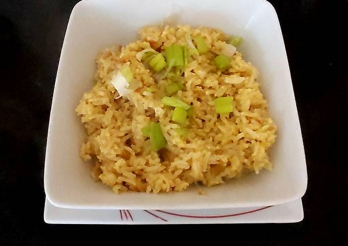 My Egg fried Rice with the malaysian curry sauce