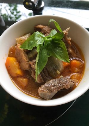 Hình của món Bò kho nhà làm.