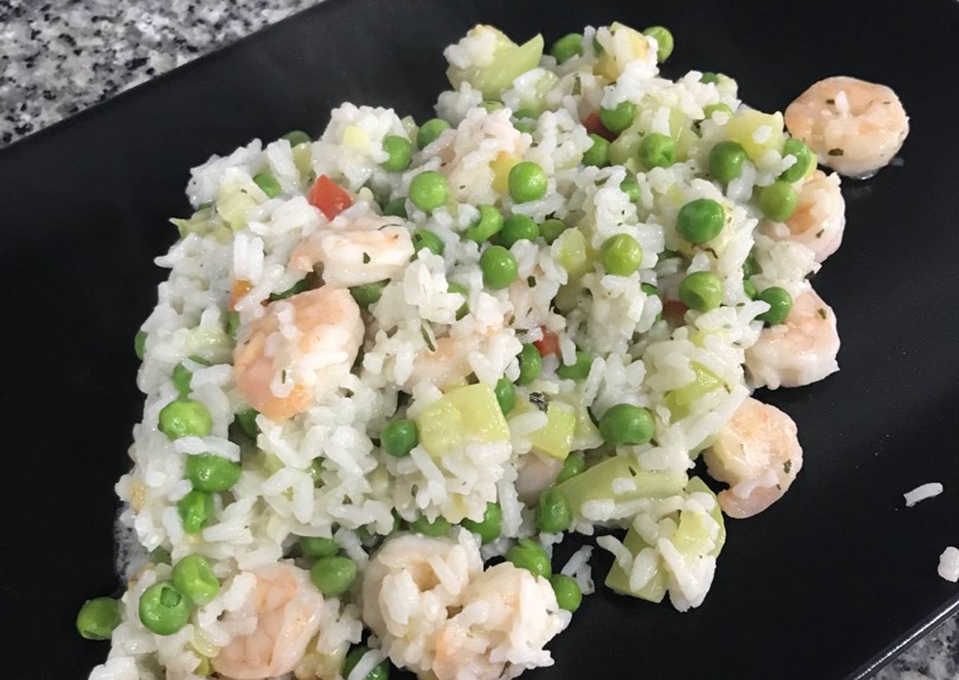 Arroz Con Gambas y Leche de Coco