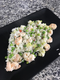 Una foto de Arroz Con Gambas y Leche de Coco
