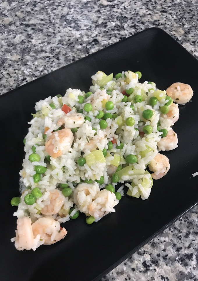 Una foto de Arroz Con Gambas y Leche de Coco