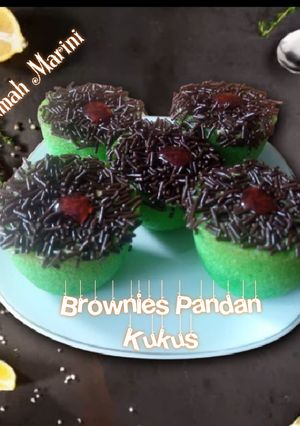 Foto resep Brownies Kukus Pandan Mini