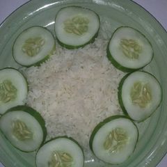A picture of Garnish white rice.
