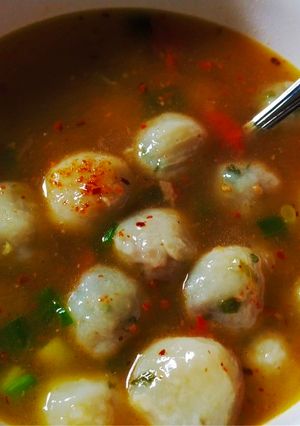 Foto resep Cilok kuah pedas mantap