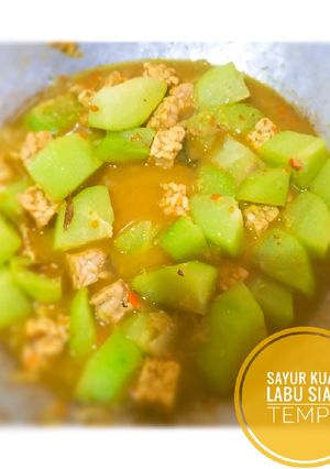 Foto resep Sayur labu siam & Tempe kuah