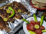 سمك بلطي مشوي بالردة في البيت يا حلوين