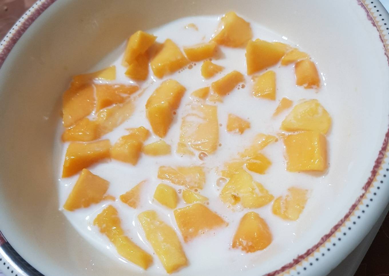 3 ingredients Chilled Milky Mango