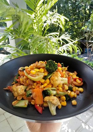 Foto resep Mix Sauté Vegetables with Oysters Sauce