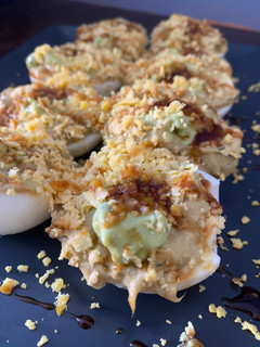 Una foto de Huevos Rellenos Estilo Oriental 🥚🥢