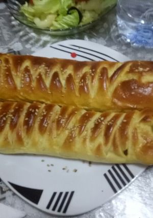 صورة لوصفة خبز محشي في الفرن