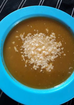 Una foto de Sopa crema de Calabaza