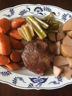 A picture of California Farm Fork Tender Cross Rib Steak.