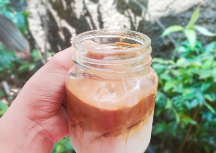 Resep Dalgona Coffee Brown sugar +Rhum Essence (No Mixer), Menggugah Selera