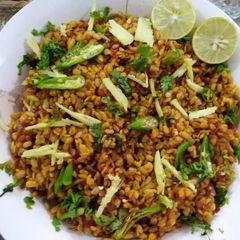 A picture of Dabha Style Fry Mash Daal.