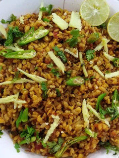 A picture of Dabha Style Fry Mash Daal.