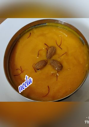 A picture of Almond Mango and Kesar Aamras.