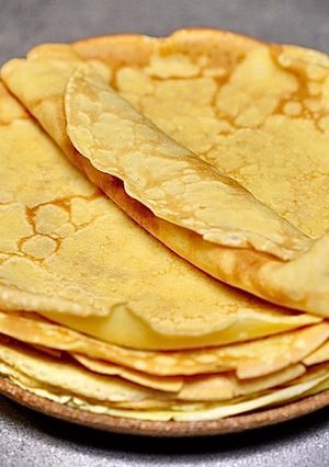 Une photo de Pâte à crêpes sucrée