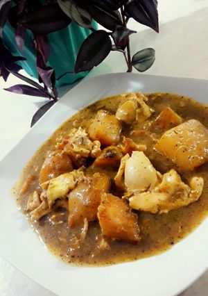 عکسی از دستور اشکنه سیب زمینی