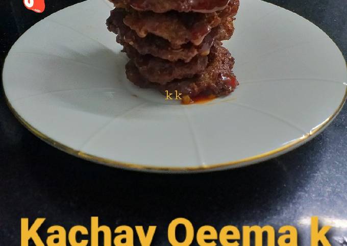 Kachay Qeema k kabab