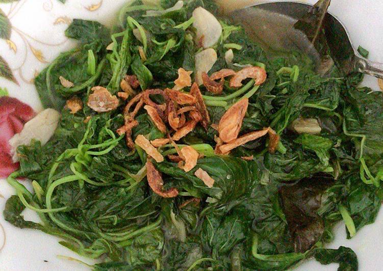 Resep Tumis bayam terasi Anti Gagal