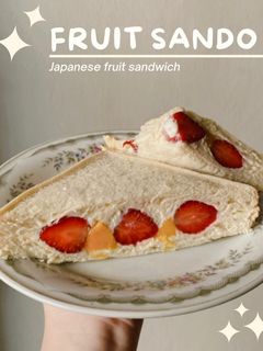 Foto resep FRUIT SANDO - JAPANESE FRUIT SANDWICH (CUMA 3 BAHAN)