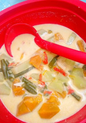 Foto resep Lodeh labu praktis bumbu iris