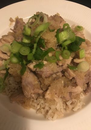 A picture of Daikon sauce Chicken (pre 10m, cook 10min).