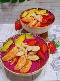 Foto resep Dragon Fruit & Banana Smoothies
