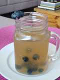 Emoliente con arándanos (o cualquier fruta fresca)