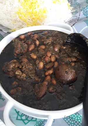 عکسی از دستور قرمه سبزی خوزستان