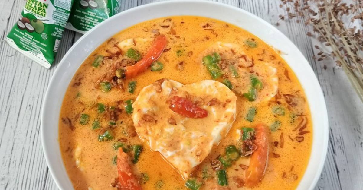  Resep  Telur  Ceplok  Kuah  Santan Pedas  oleh Nauzaery Setyo 