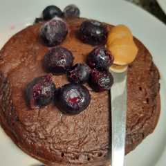 Una foto de Panquecas de avena y cacao!!