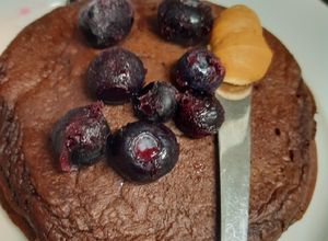 Una foto de Panquecas de avena y cacao!!