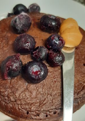 Una foto de Panquecas de avena y cacao!!
