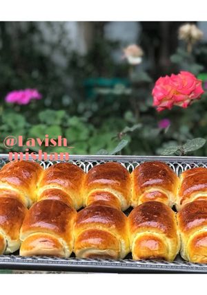 عکسی از دستور نان رول شکلاتی