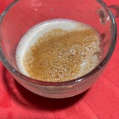 A picture of Soy milk cold coffee.