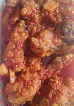 Foto resep Ayam goreng krispi pedas